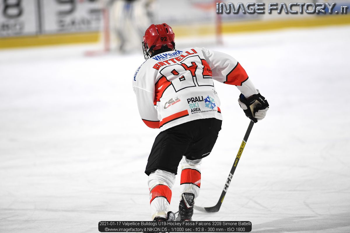 2021-01-17 Valpellice Bulldogs U19-Hockey Fassa Falcons 3209 Simone Battelli